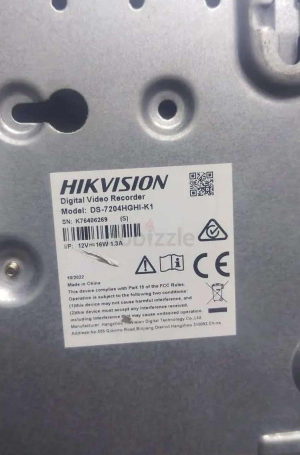 Hikvision 4 channel