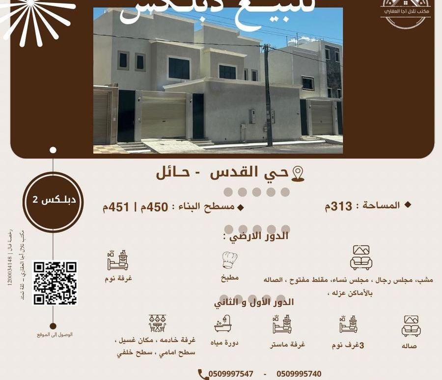 للبيع دبلكس بالنقرة