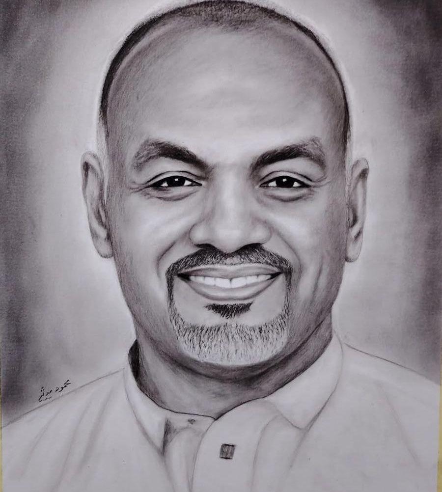 رسم بورتريه ابيضّ
