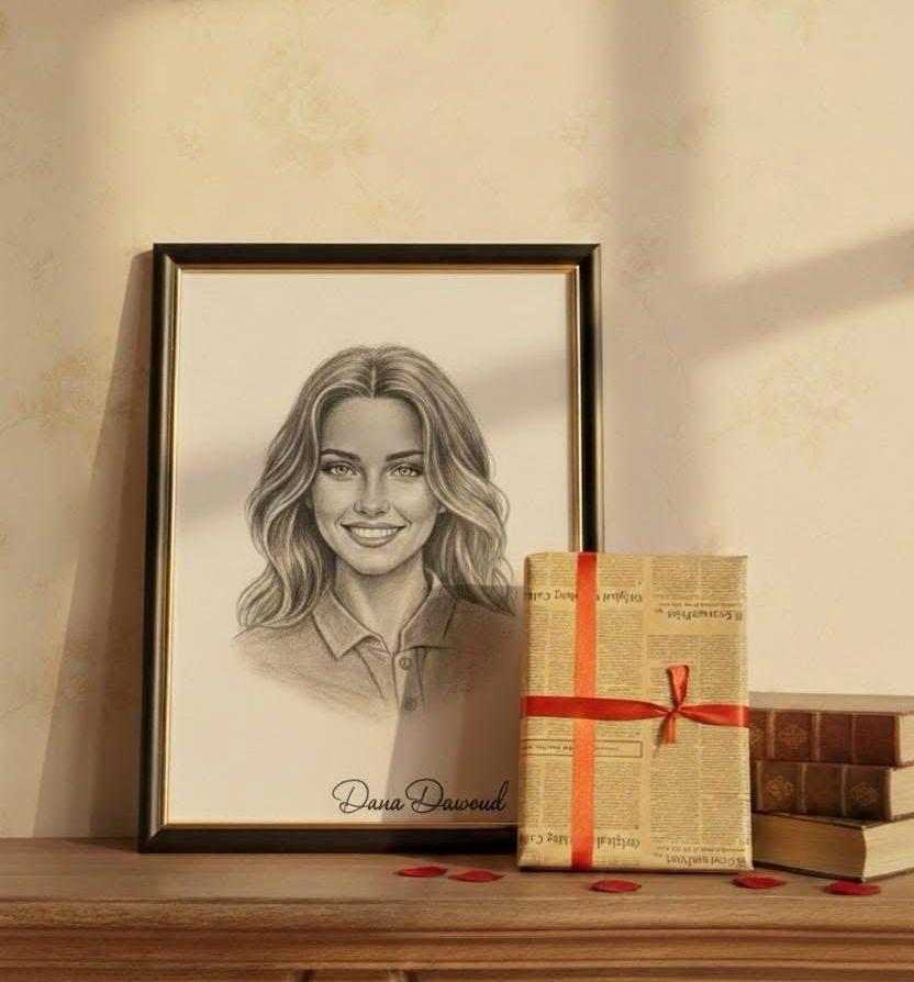 رسم بورتريه ابيضّ