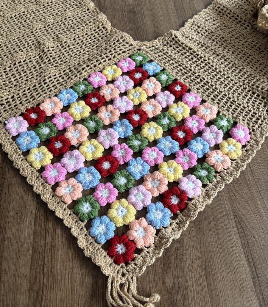 شال كروشية شغل