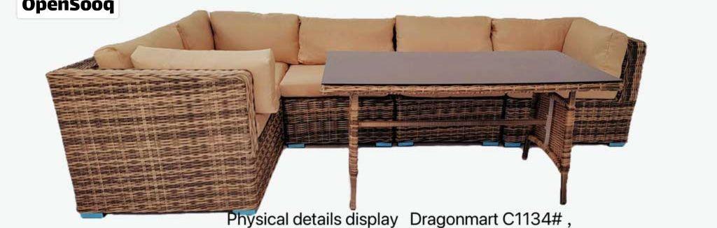 Outdoor rattan sofa