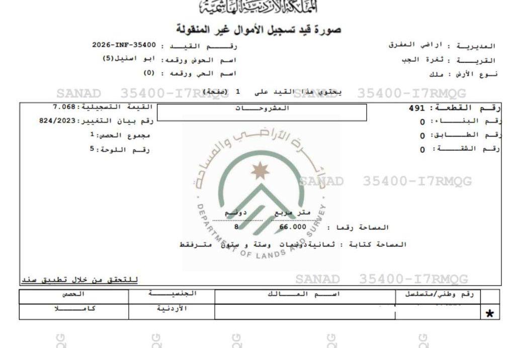 قطعة أرض مميزة