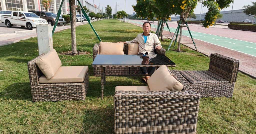 outdoor garden sofa