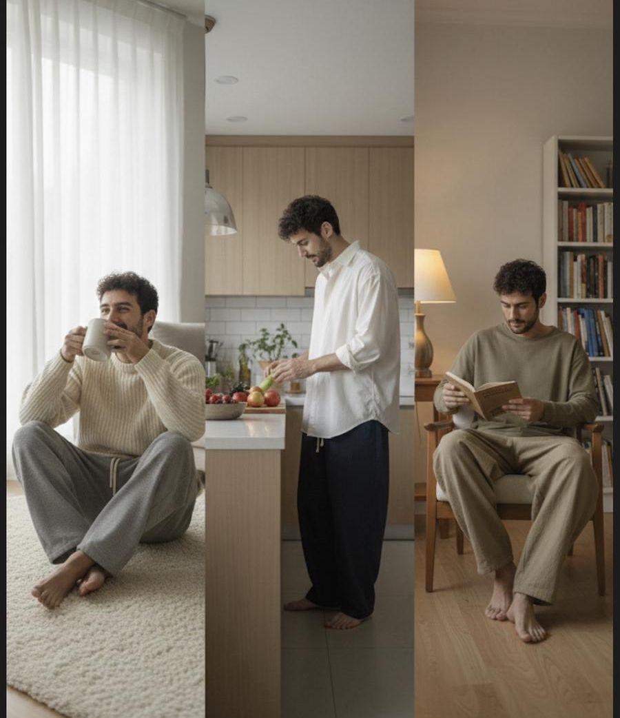 بناطيل كورية واسعة