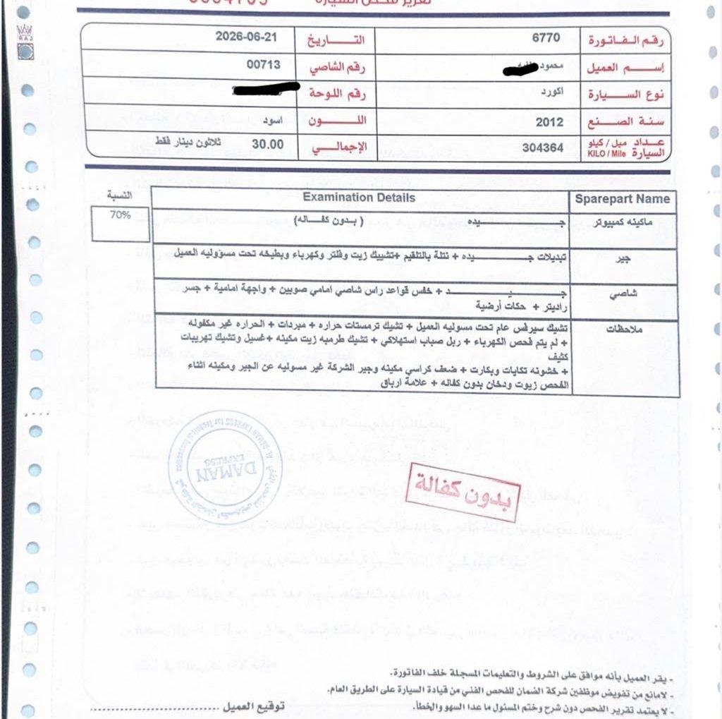 هوندا اكورد 2012