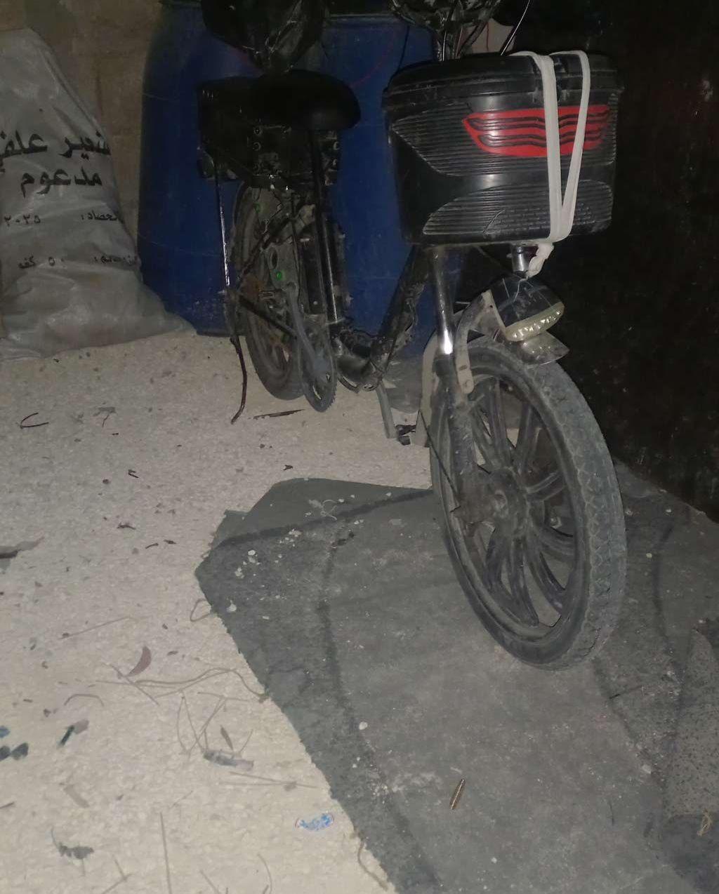 دراجة كهربائية بحالة