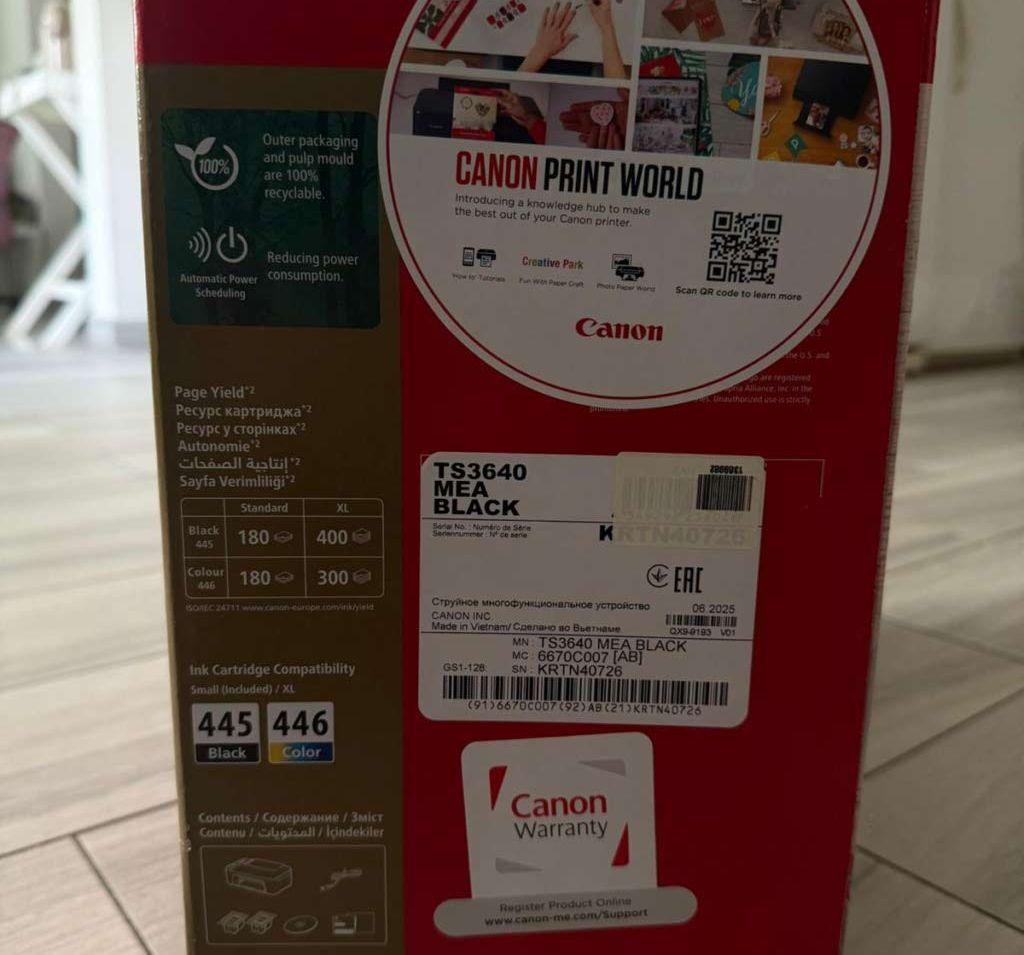 New canon PIXMA