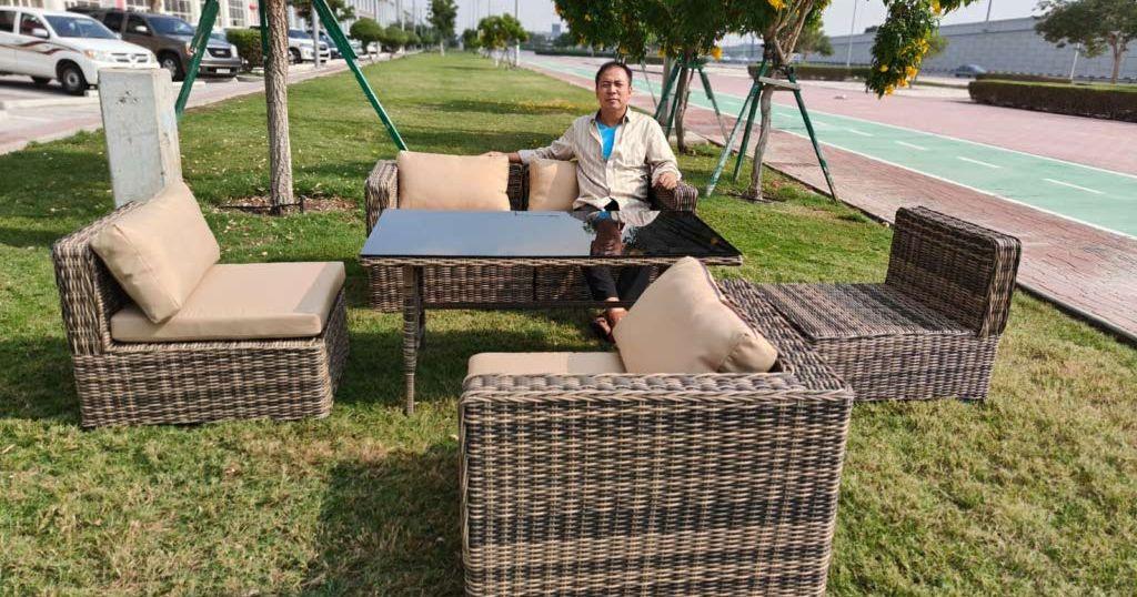 outdoor garden sofa